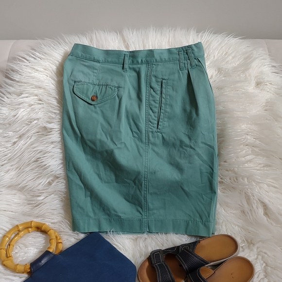 Shorts HIGH WAISTED Vintage Van Huesen For Her Size 14 Teal Green - Picture 5 of 9